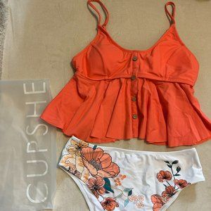 BRAND NEW! WITH TAGS! CupShe Two-Piece Swimsuit